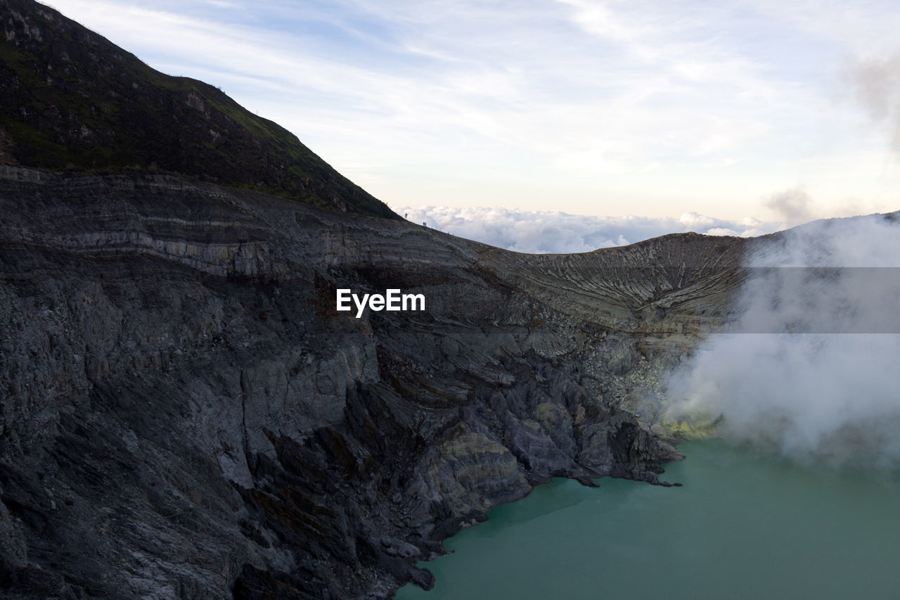 Ijen crater lake