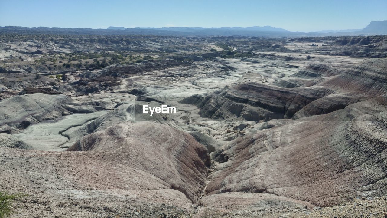 AERIAL VIEW OF ARID LANDSCAPE