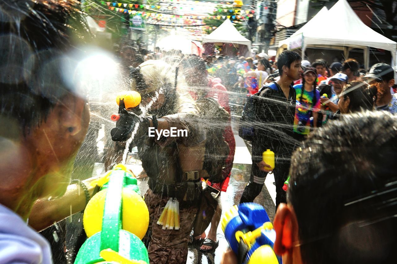 Cosplay on songkran day, thailand