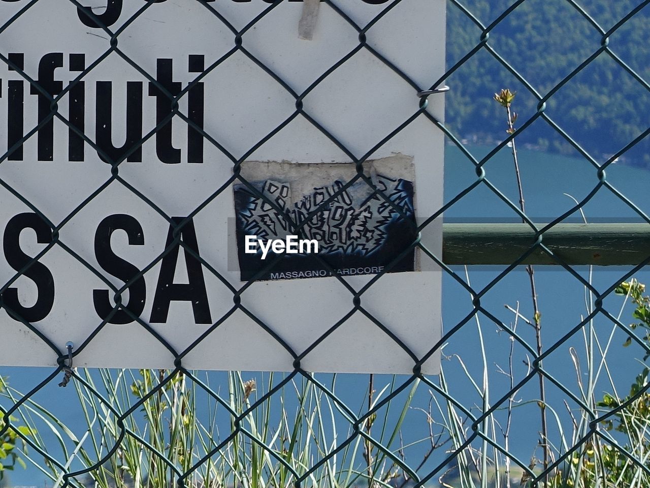 VIEW OF CHAINLINK FENCE