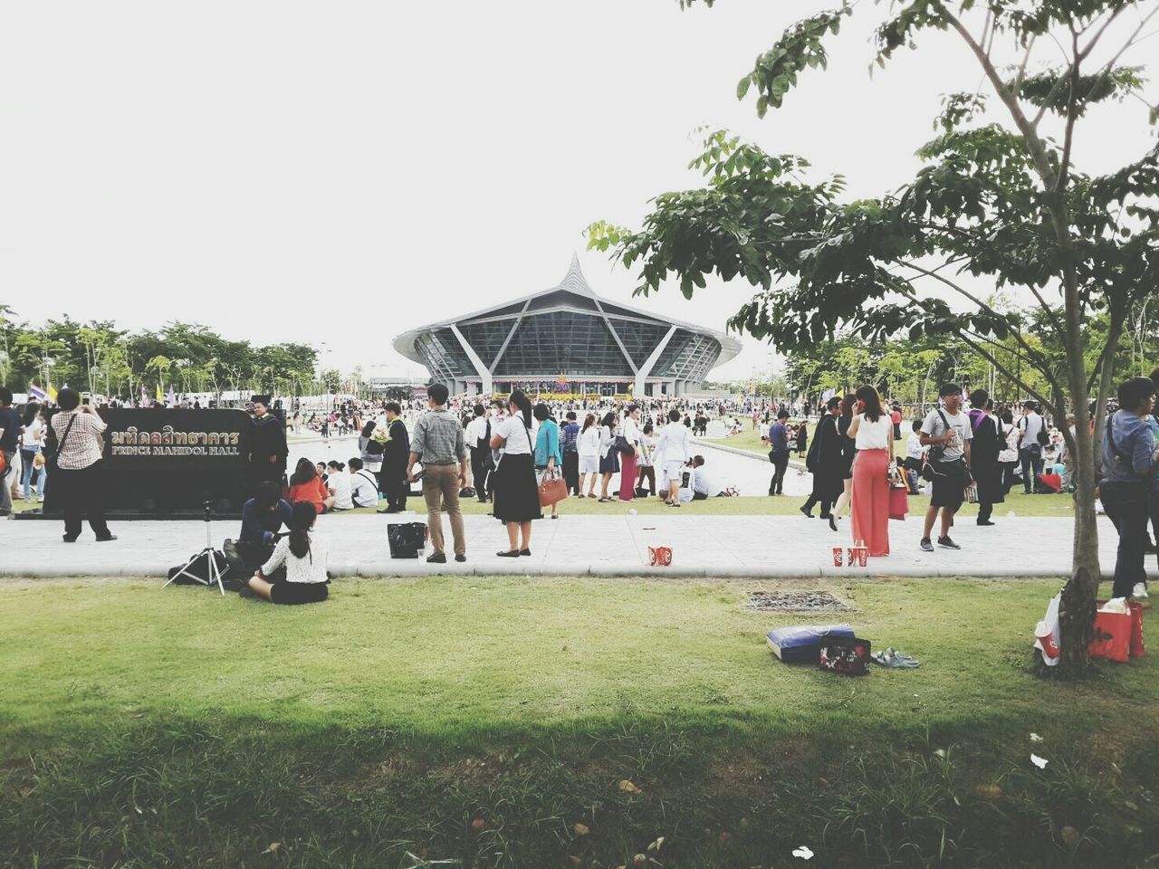 TOURISTS IN PARK