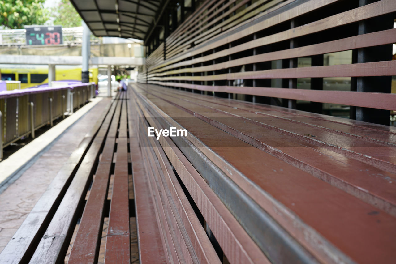 RAILROAD TRACKS AT STATION