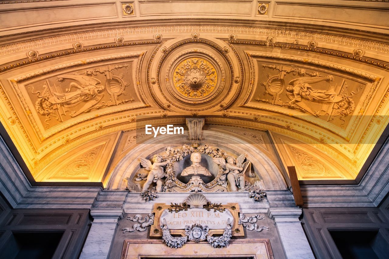 Architectural detail of museum indoors