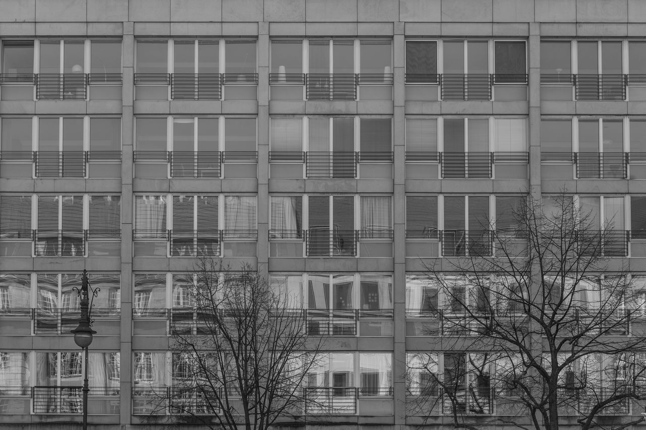 An old gdr prefabricated building facade in mitte before the demolition