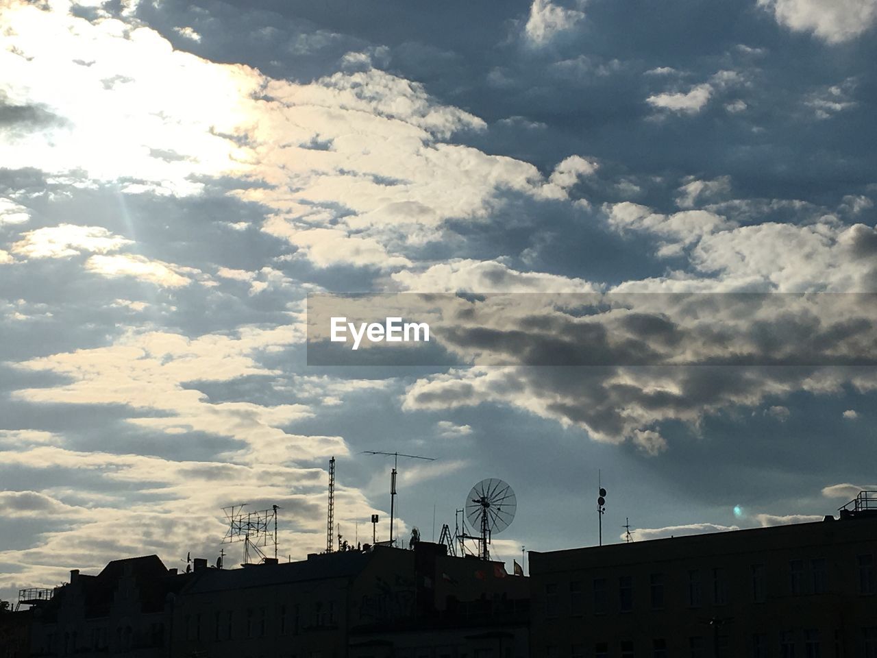 Built structure against cloudy sky