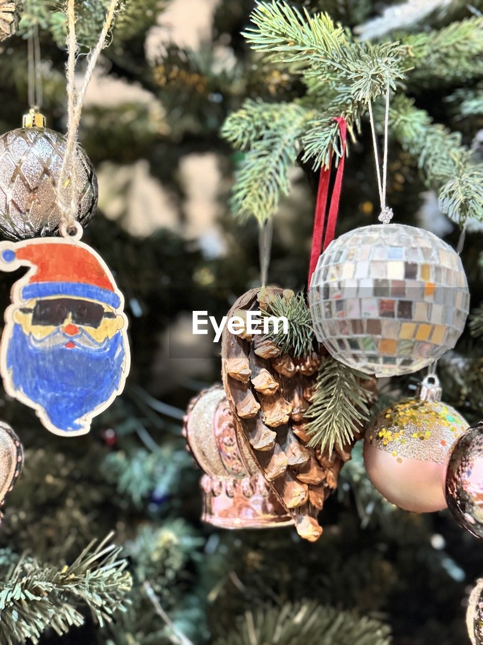 holiday, decoration, celebration, christmas decoration, christmas, christmas tree, christmas ornament, hanging, tree, tradition, branch, no people, event, nature, plant, fir, focus on foreground, close-up, sphere, spruce, coniferous tree, outdoors, pinaceae, multi colored, day, winter