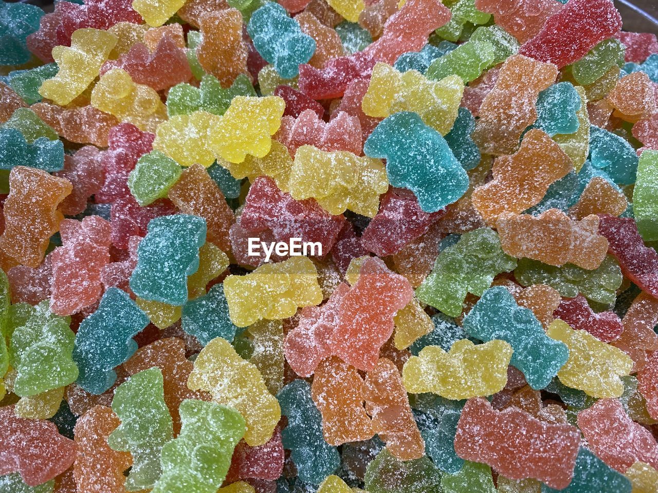 FULL FRAME OF MULTI COLORED CANDIES