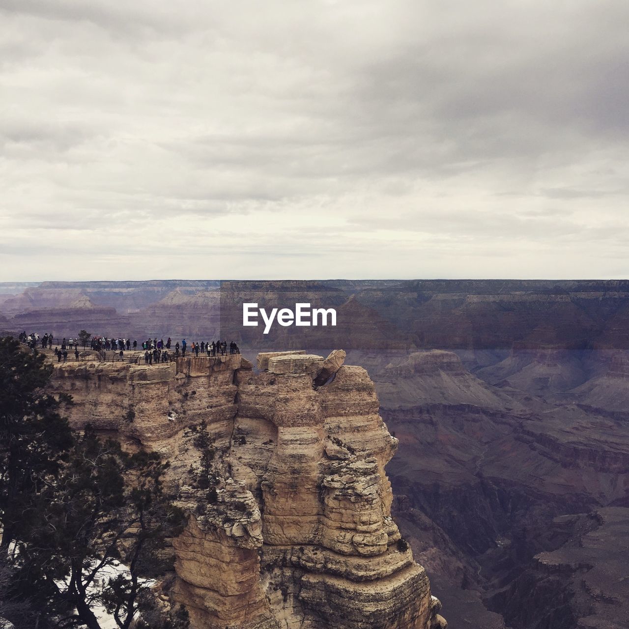 Scenic view of rocky mountains at grand canyon