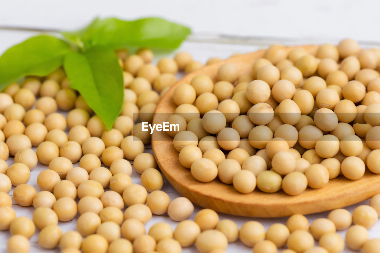 CLOSE-UP OF EGGS IN BOWL ON TABLE