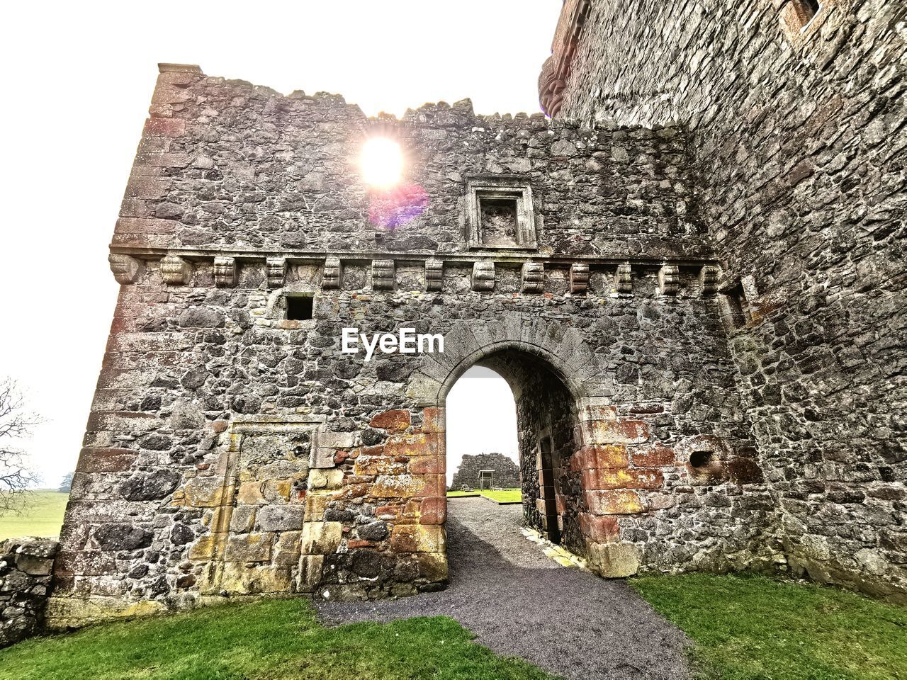 STONE WALL OF OLD BUILDING