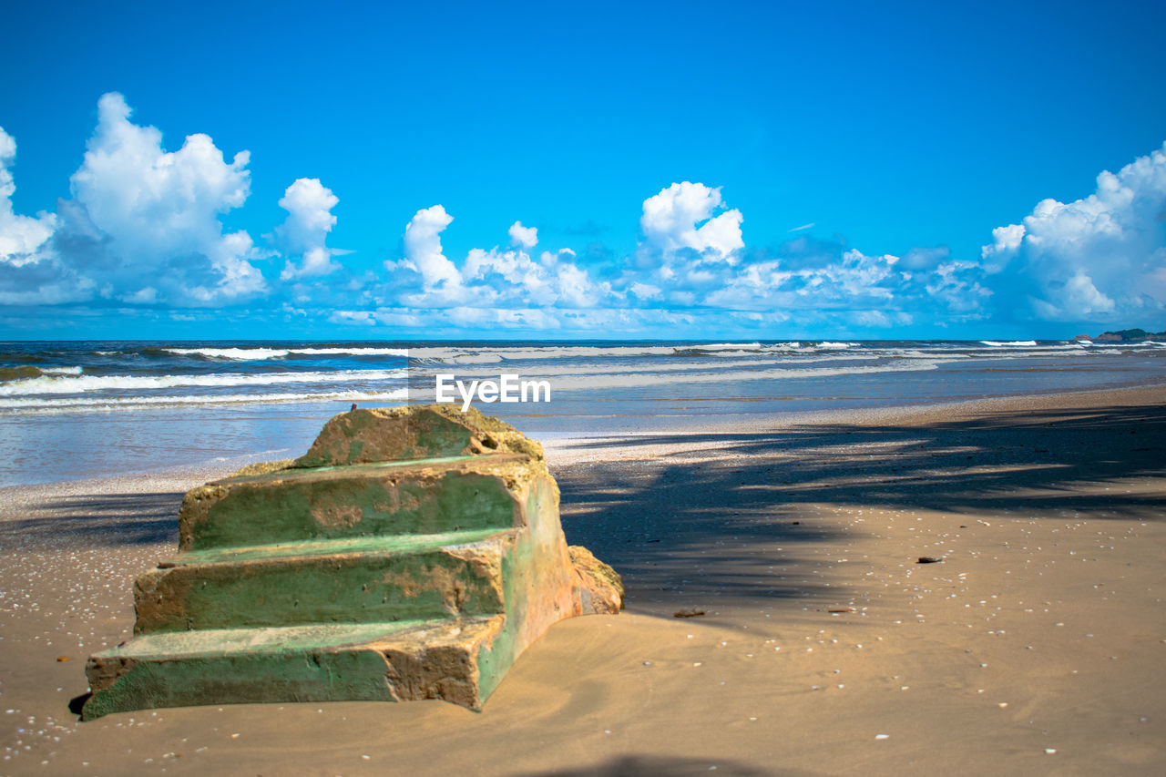 SCENIC VIEW OF SEA AGAINST BLUE SKY