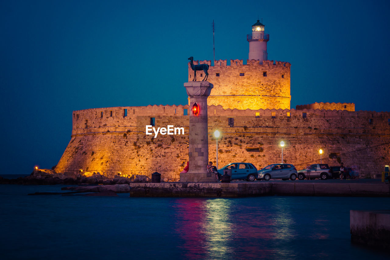 VIEW OF FORT AGAINST BLUE SKY