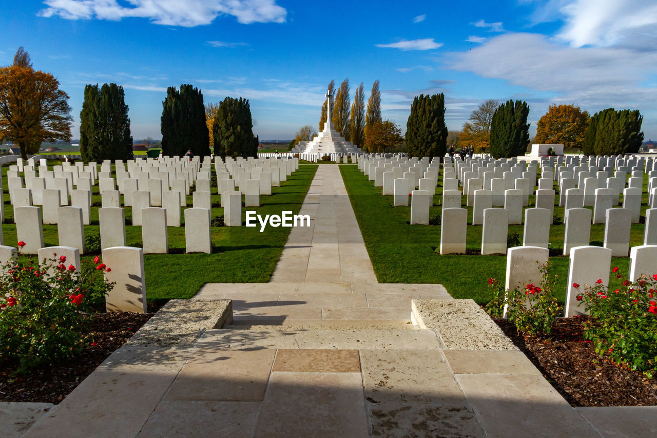 PANORAMIC VIEW OF CEMETERY