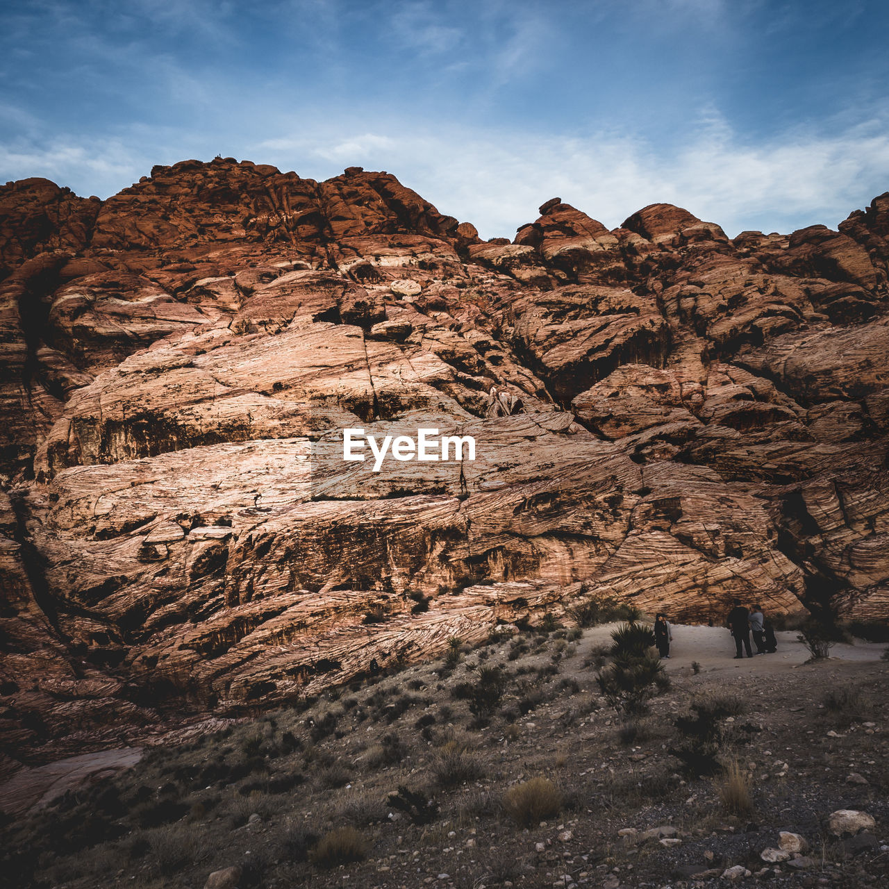 LOW ANGLE VIEW OF ROCK FORMATIONS