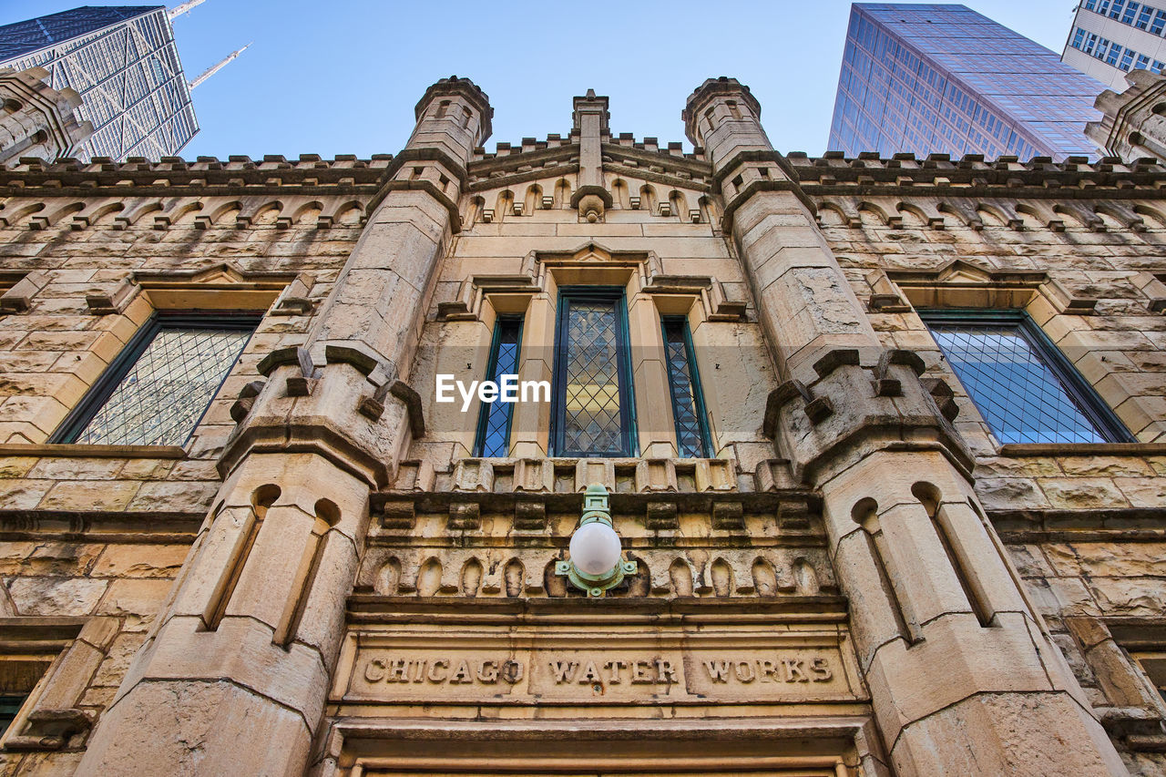 low angle view of historic building against sky