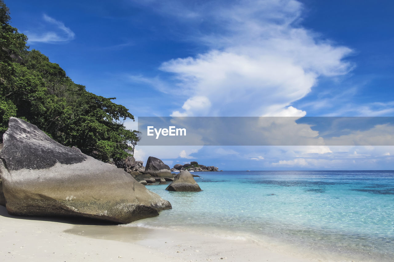 Beautiful sea view at similan island, phang nga, thailand