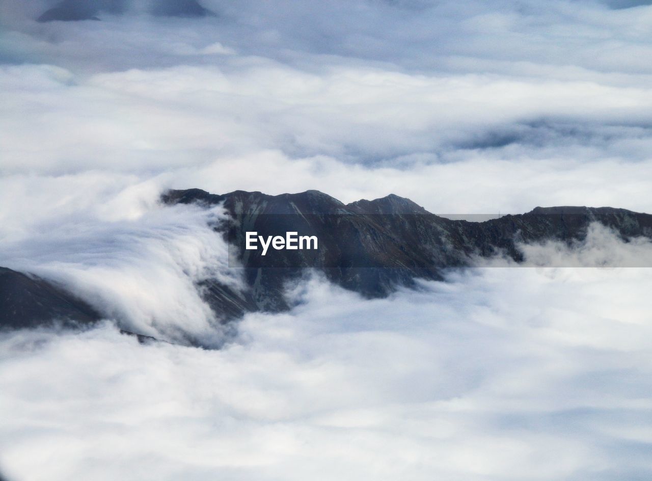 Low angle view of mountain against sky