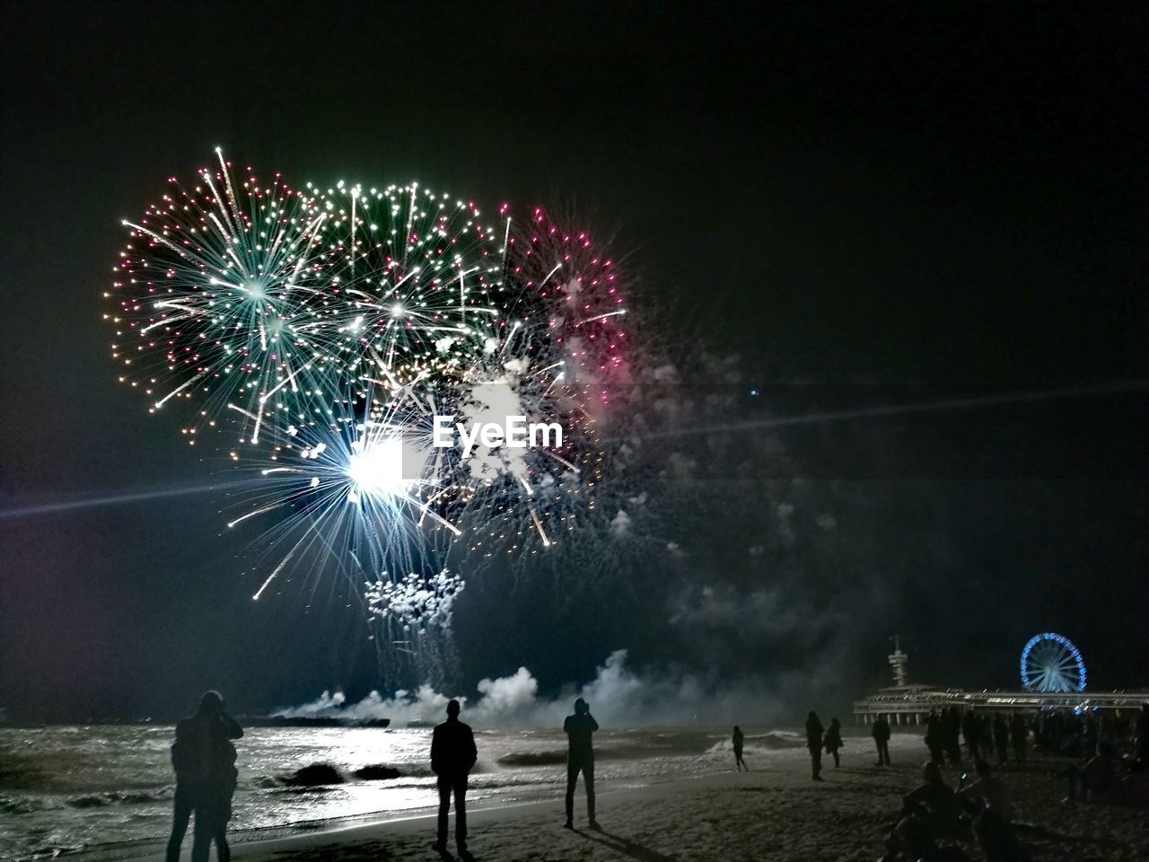 FIREWORKS AT NIGHT