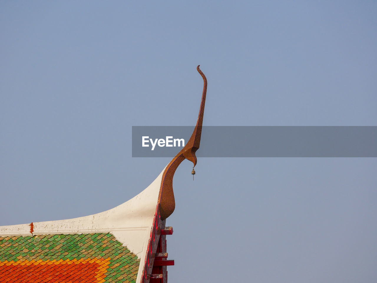 LOW ANGLE VIEW OF TEMPLE AGAINST BUILDING