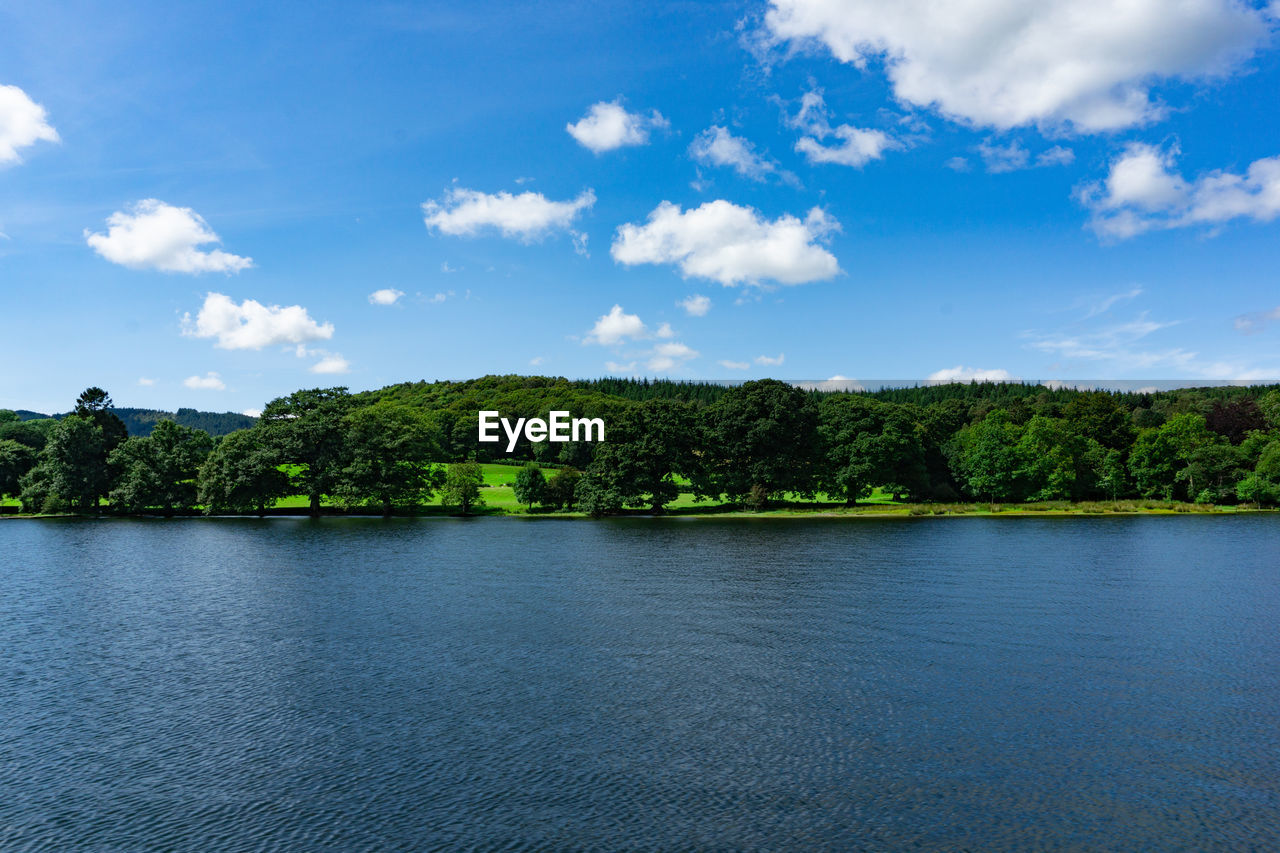 SCENIC VIEW OF RIVER AGAINST BLUE SKY