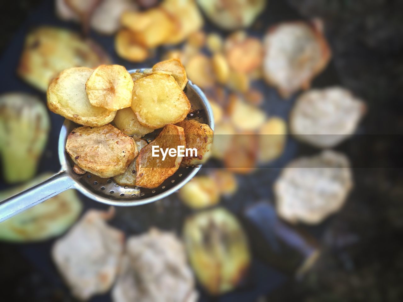 Close-up of prepared potato