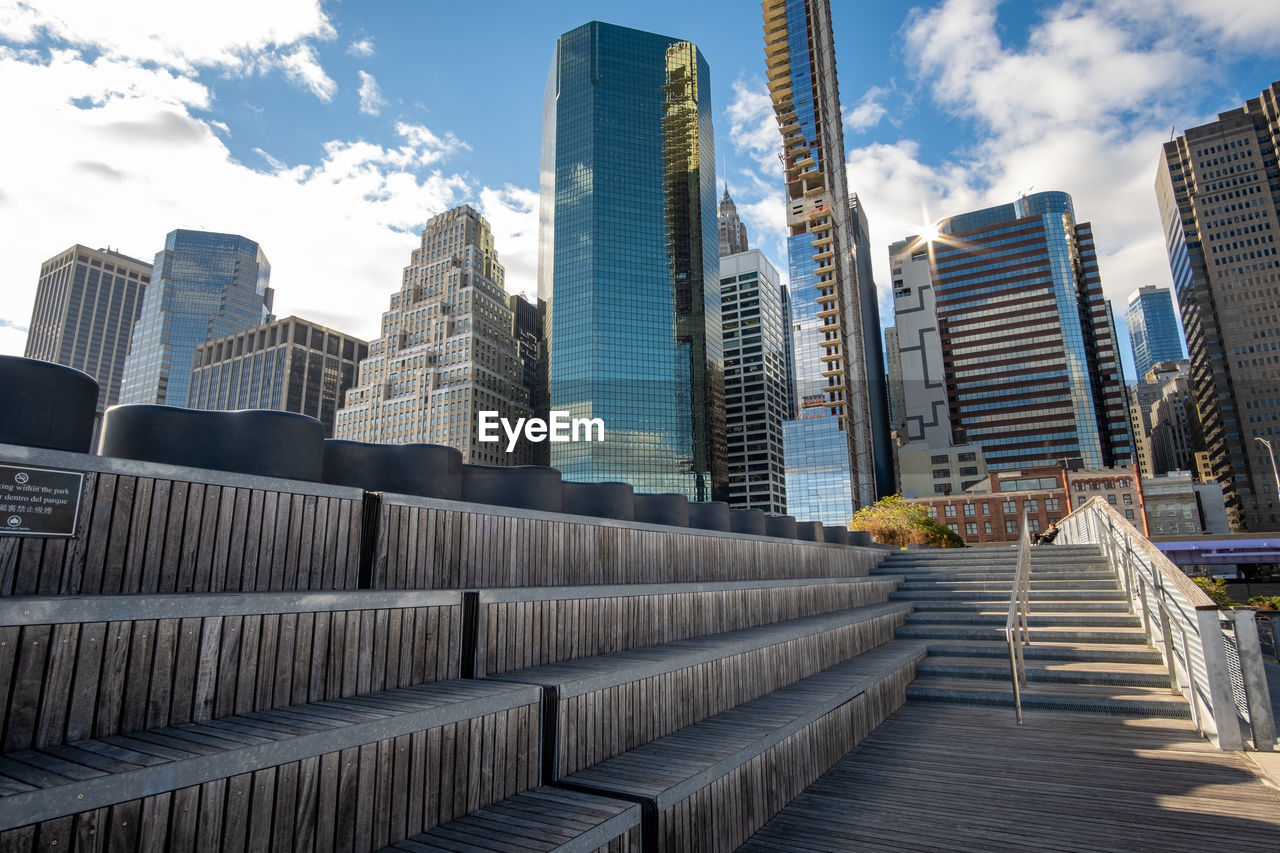 VIEW OF MODERN BUILDINGS AGAINST SKY
