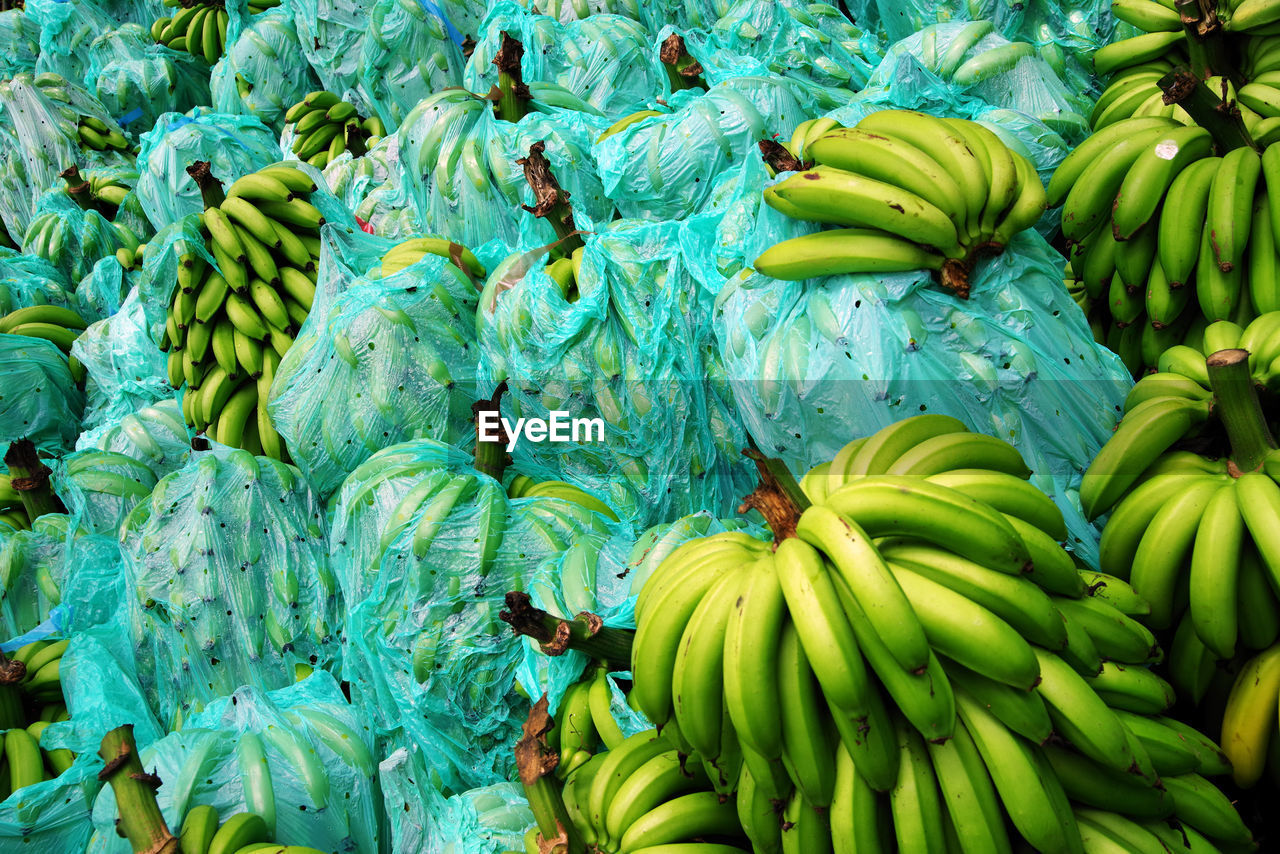 Full frame shot of bananas for sale at market