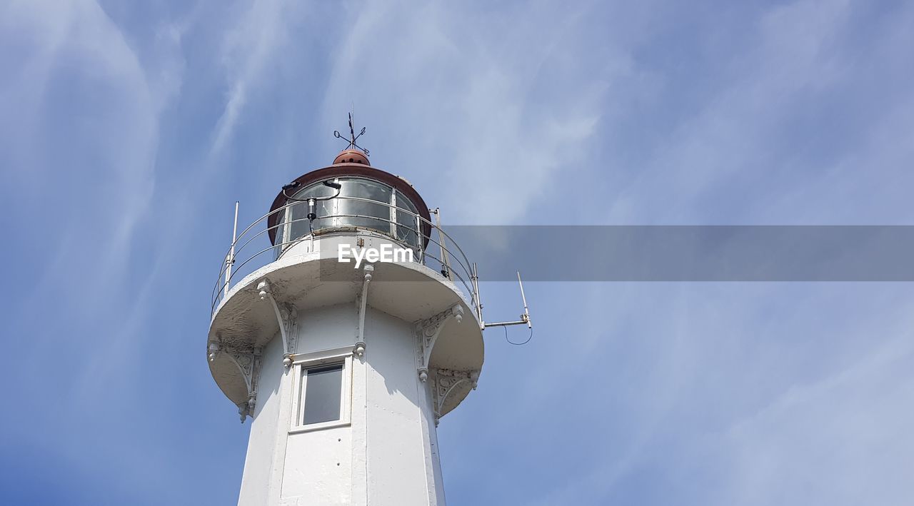 LOW ANGLE VIEW OF LIGHTHOUSE