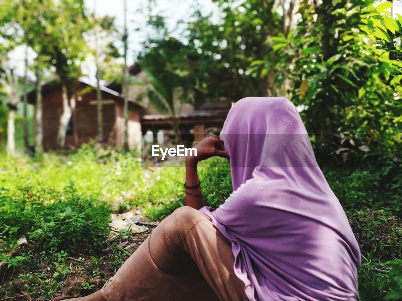 Women on garden