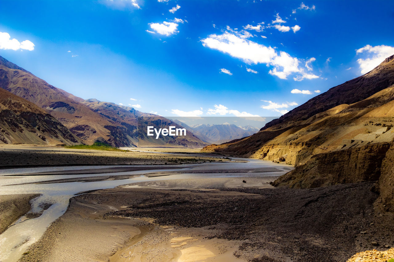 SCENIC VIEW OF LANDSCAPE AGAINST BLUE SKY