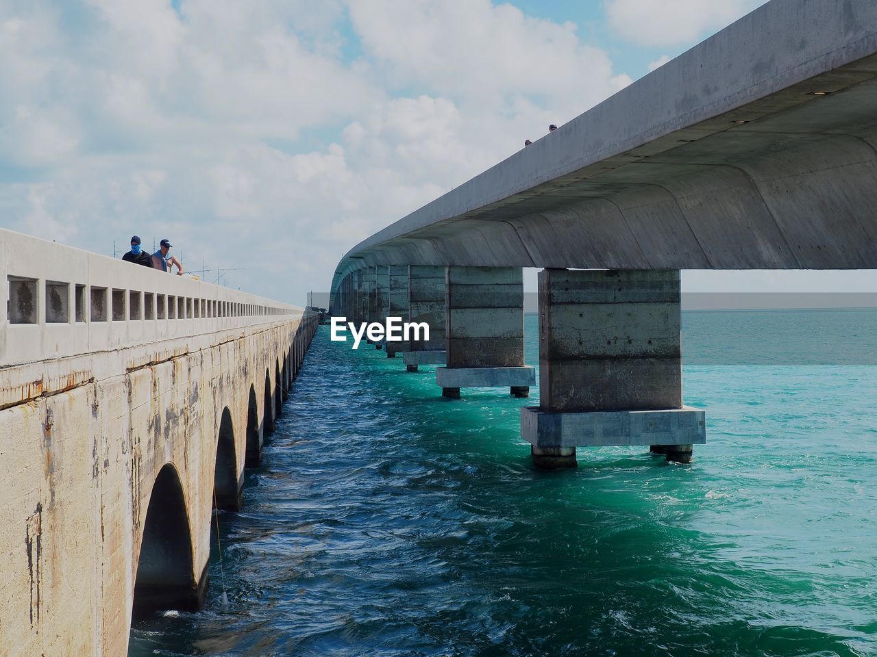 VIEW OF BRIDGE OVER SEA