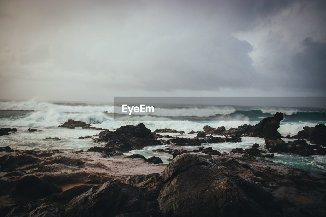 Scenic view of sea against sky