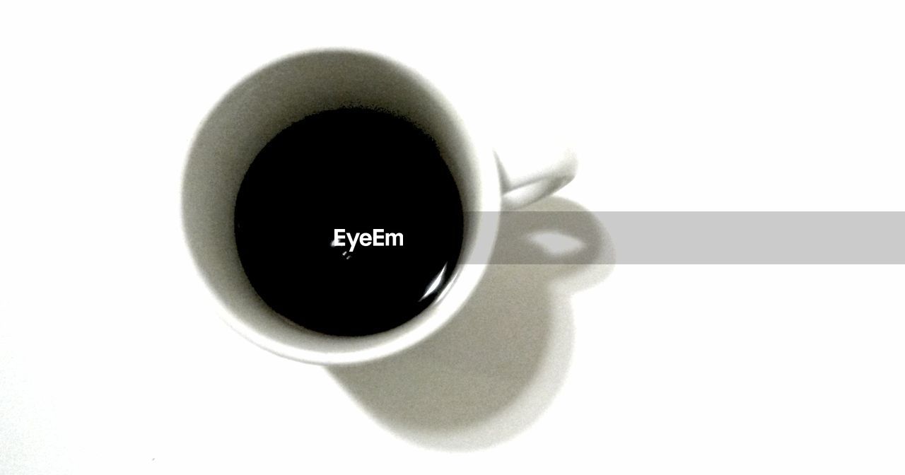 COFFEE CUP ON WHITE BACKGROUND