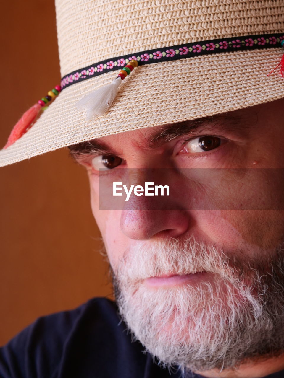 Close-up of man with hat