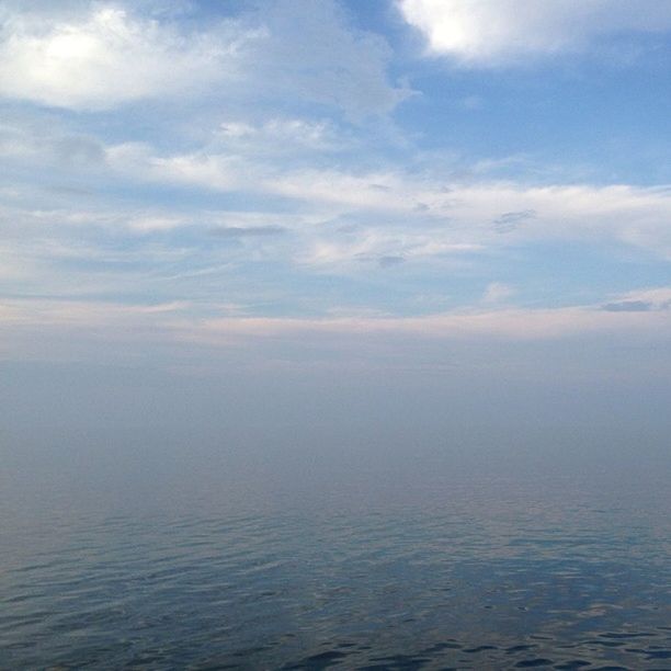 VIEW OF SEA AGAINST CLOUDY SKY