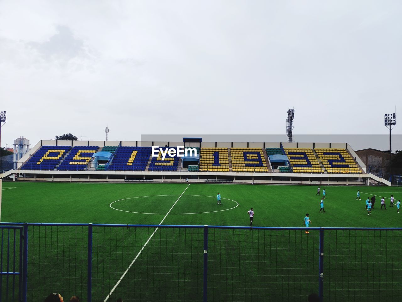 SOCCER FIELD AGAINST SKY