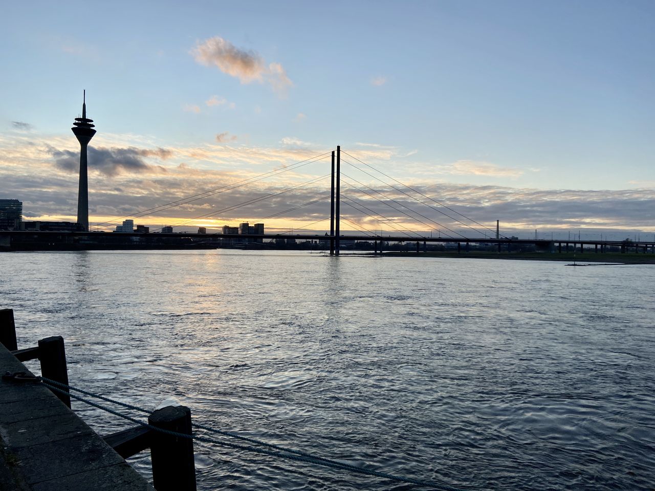 VIEW OF BRIDGE OVER RIVER