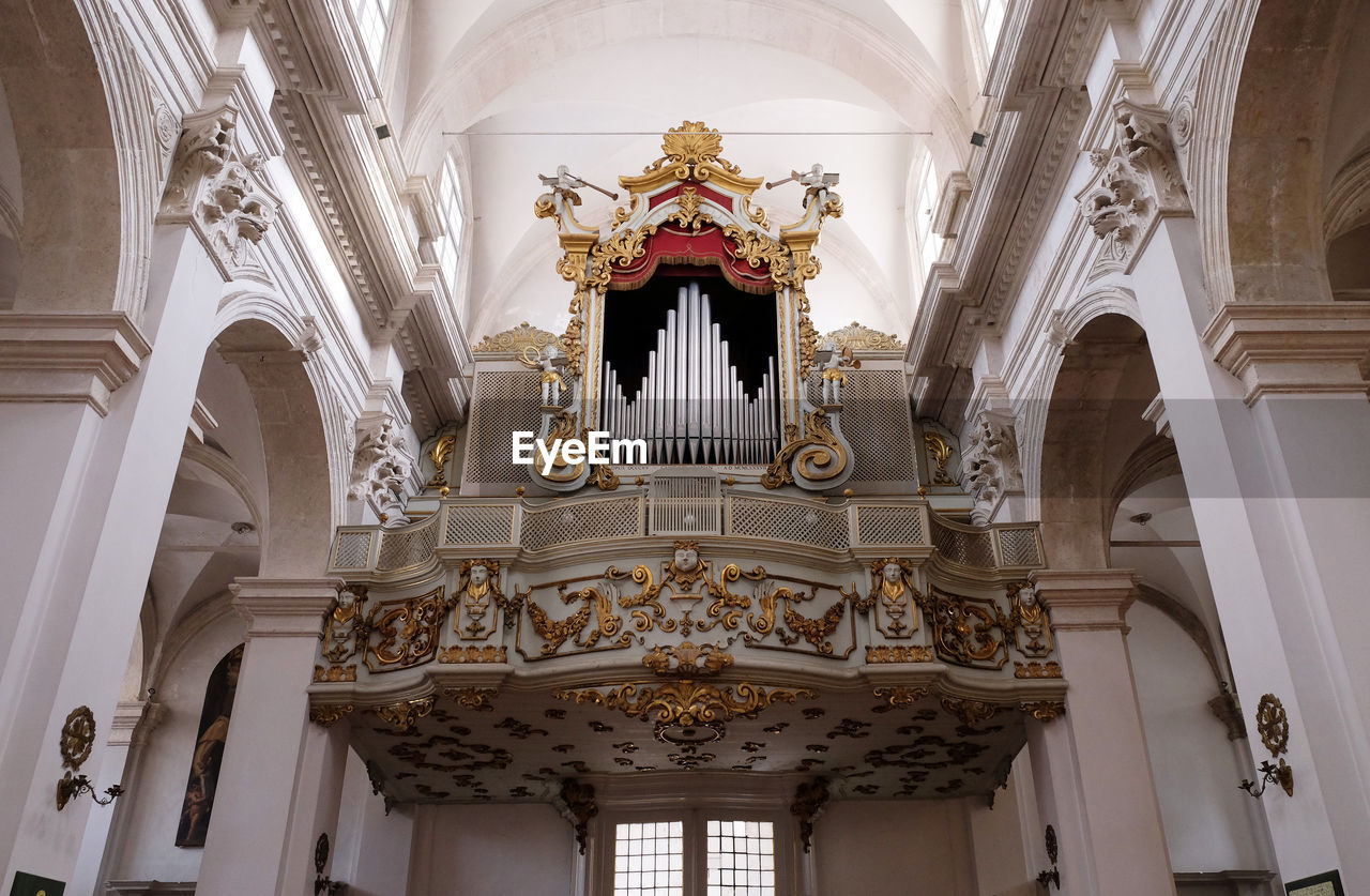 Majestic old organ in dubrovnik cathedral, croatia