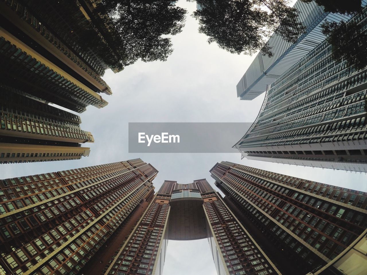 Low angle view of buildings against sky