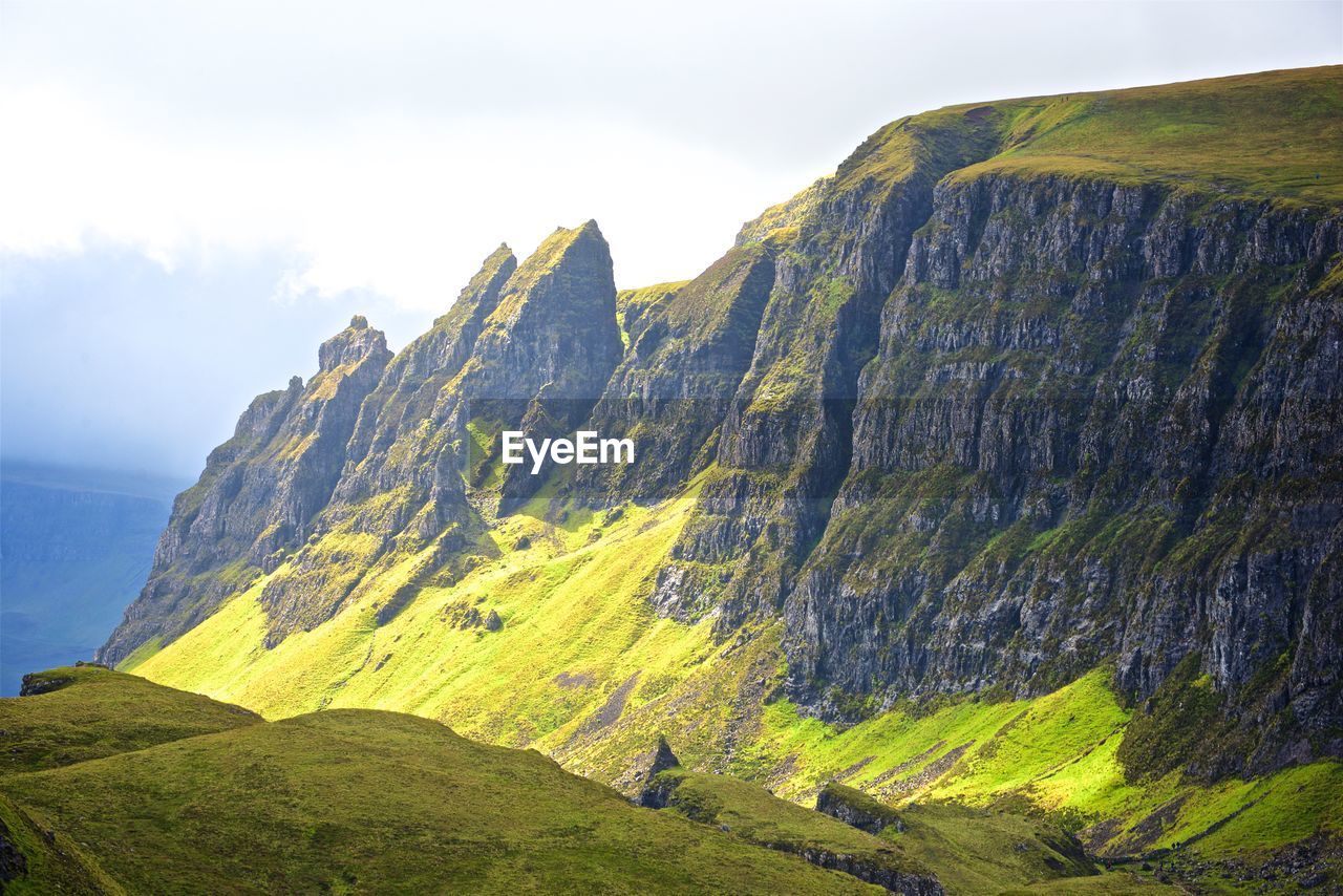 Scenic view of mountain against sky