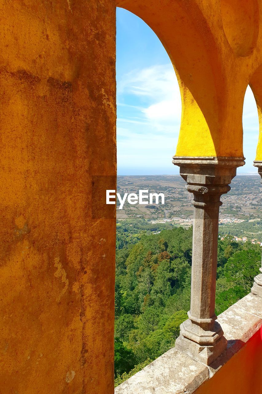 Landscape seen through balcony