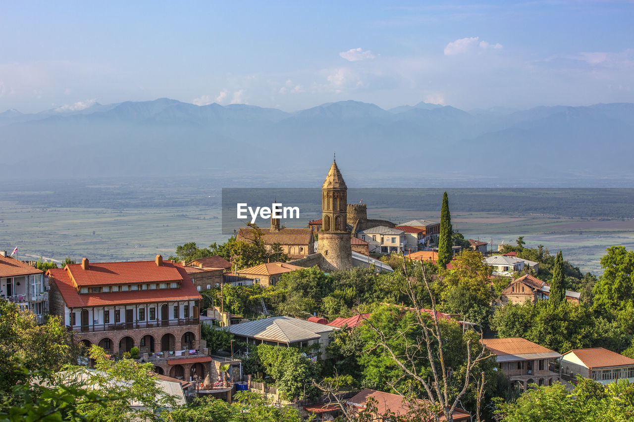 The sighnaghi beautiful view, kakheti region of georgia