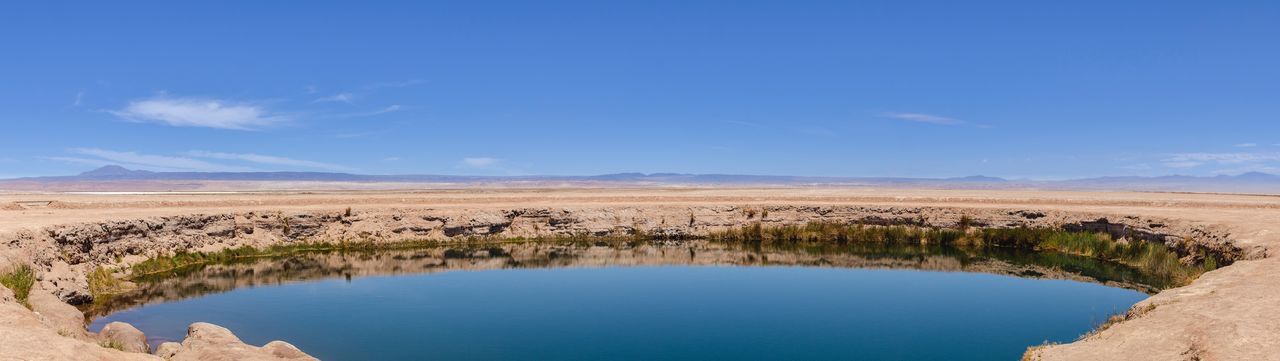 Scenic view of desert against sky