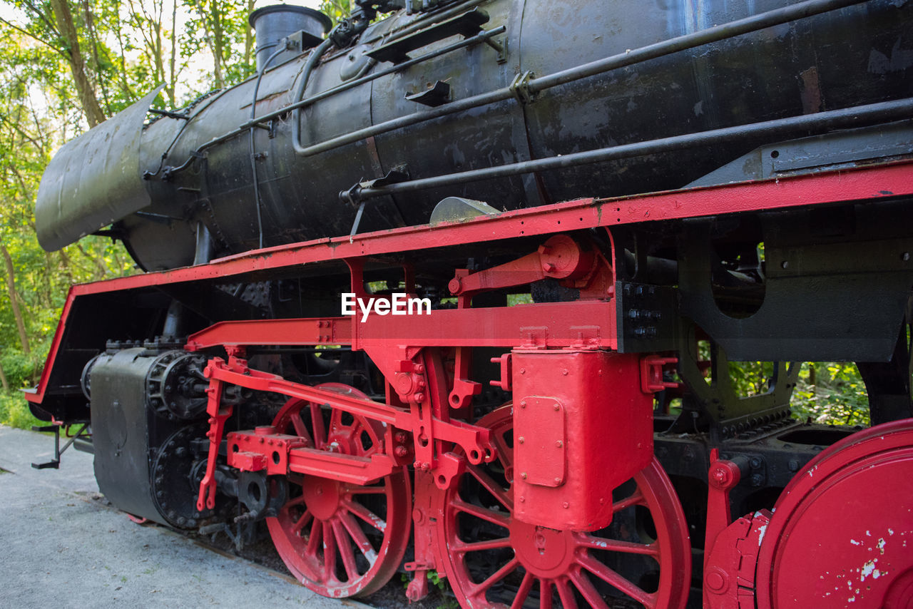 CLOSE-UP OF RED TRUCK