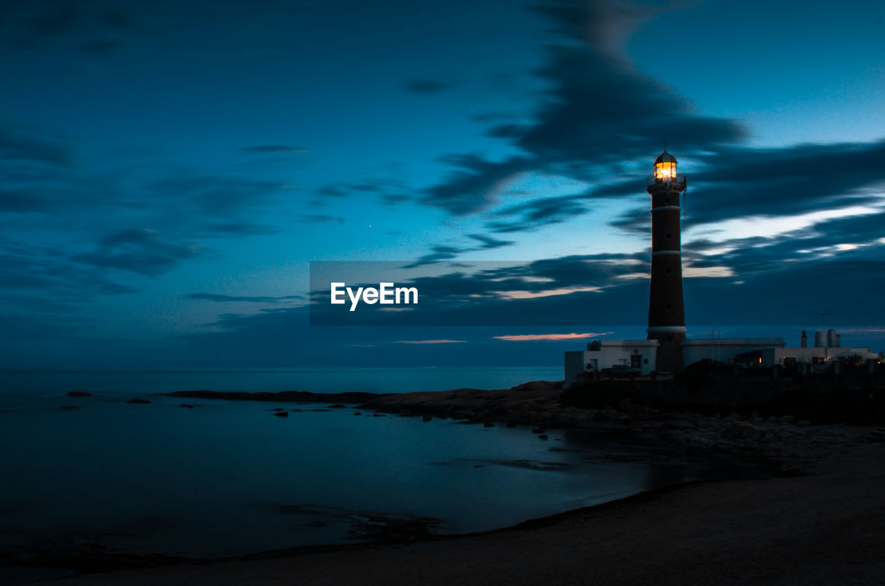 Lighthouse at night