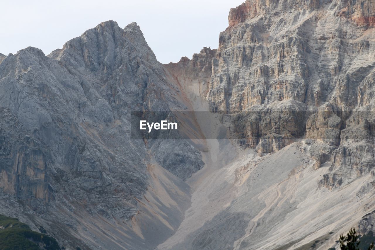 panoramic view of rocky mountains against sky