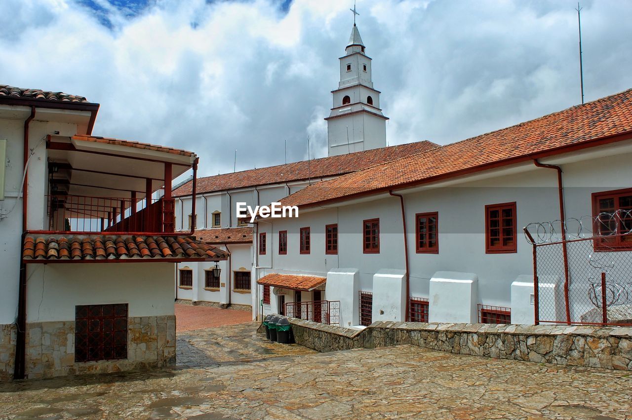 Old buildings against sky