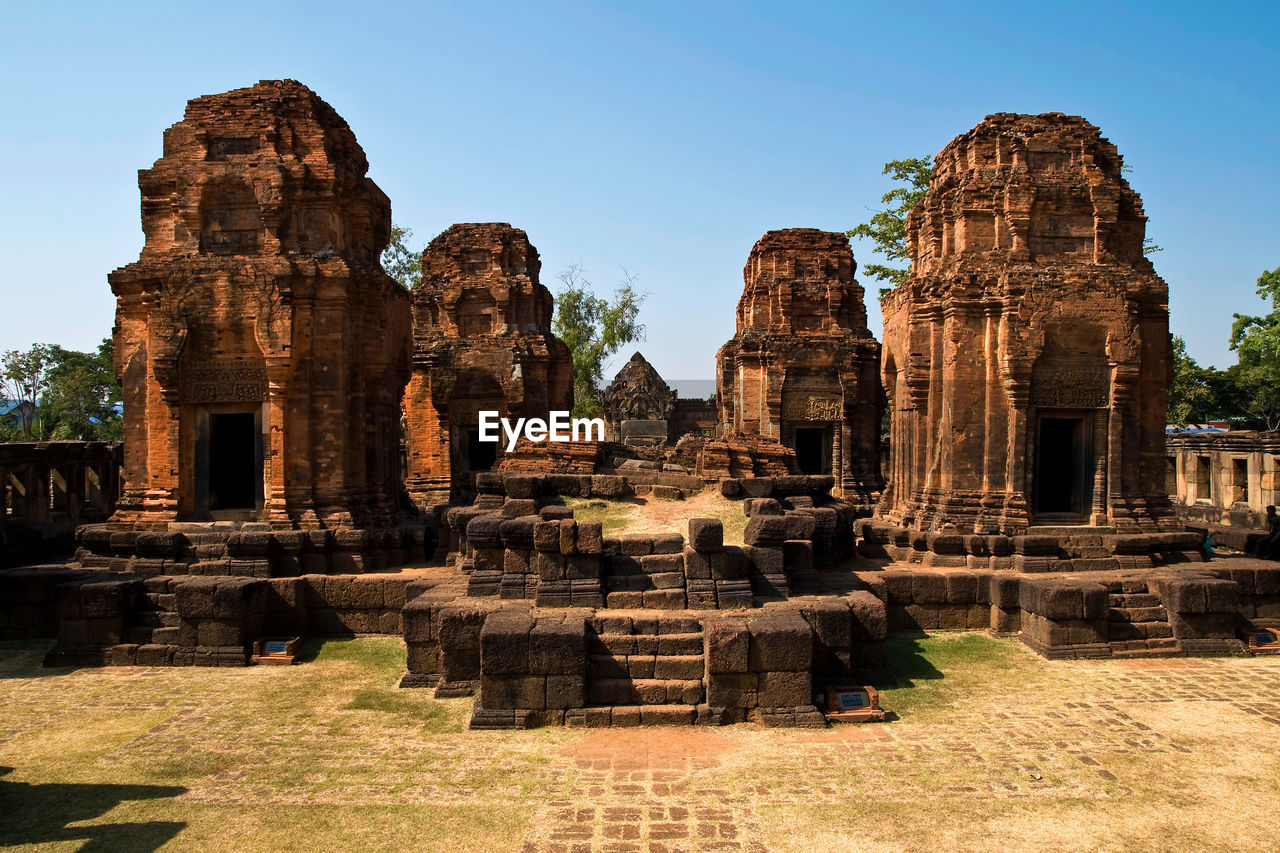 Maung tam castle historical park,ancient temple and monument in thailand