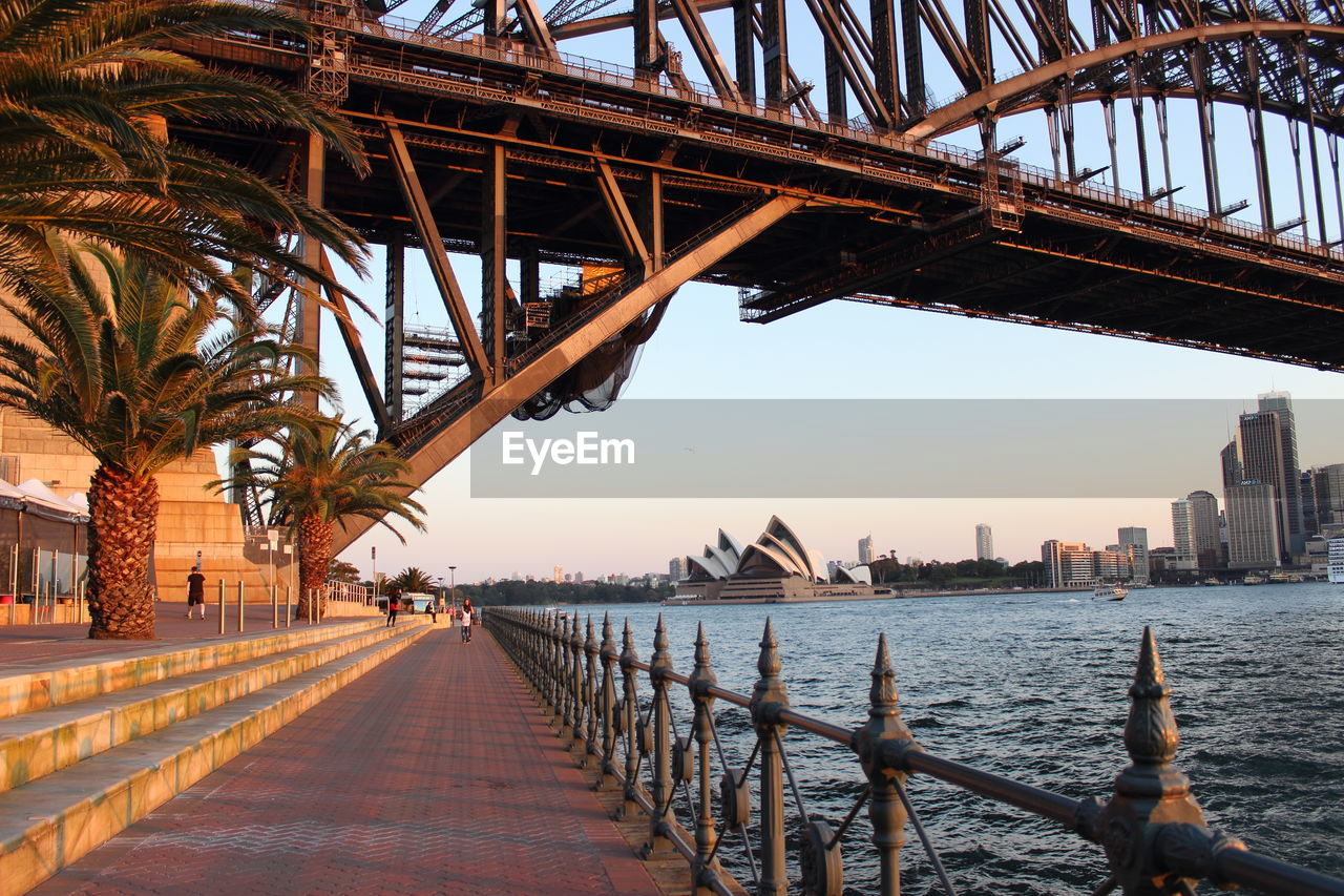 View of bridge in city