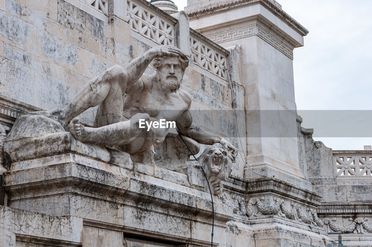 LOW ANGLE VIEW OF STATUES